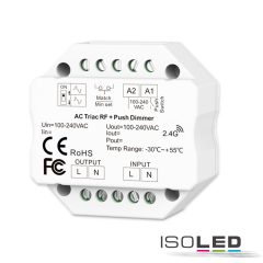   Sys-Pro Universal-nyom/rádió Triac-Mesh-dimmer 230V, 360VA, fázis/szakasz választható