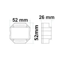Sys-Pro Universal-nyom/rádió Triac-Mesh-dimmer 230V, 360VA, fázis/szakasz választható