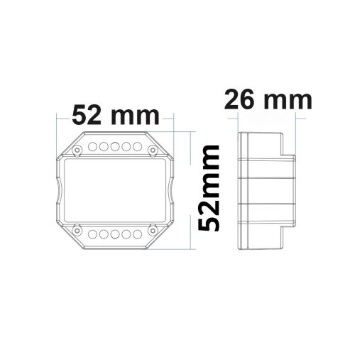 Sys-Pro Universal-nyom/rádió Triac-Mesh-dimmer 230V, 360VA, fázis/szakasz választható