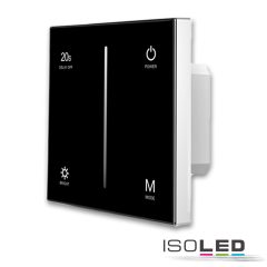   Sys-Pro 1 zónás érintoszenzoros Triac Rádiós dimmer, 230V fekete, 360VA, fázis/szakasz választható