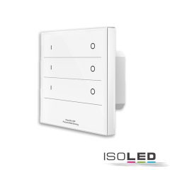   Sys-Pro 3 zónás távirányító  LED szalaghoz, érintoszenzoros + DMX kimenet, fehér, 230V