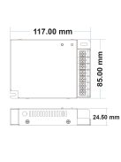 Sys-Pro rádió Mesh PWM dimmer, 1-4 csatornás, 12-24V DC 4x8A, 36-48V DC 4x5A