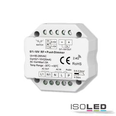   Sys-Pro nyom/rádió Mesh dimmer 0/1-10V kimenet és kapcsoló, 85-265V, 1.5 A
