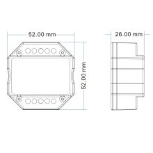 Sys-Pro nyom/rádió Mesh dimmer 0/1-10V kimenet és kapcsoló, 85-265V, 1.5 A