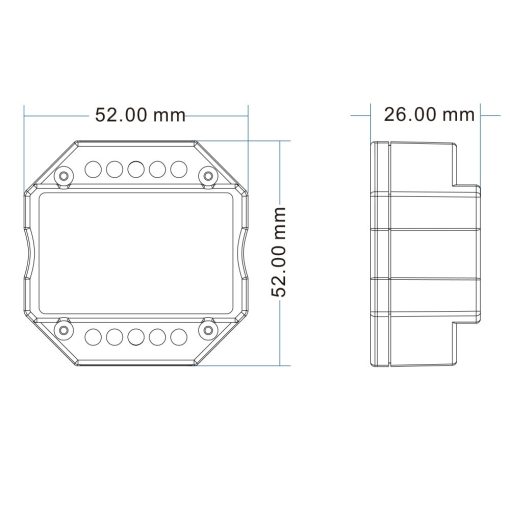 Sys-Pro nyom/rádió Mesh dimmer 0/1-10V kimenet és kapcsoló, 85-265V, 1.5 A