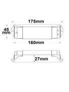 Sys-Pro 1xnyom/4x1-10V bemenet PWM-dimmer, 4 csatornás, 12-36V DC 4x5A
