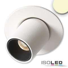  LED süllyesztett cso alakú billentheto lámpa, MiniAMP fehér, 3W, 24V DC,meleg fehér, szabályozható