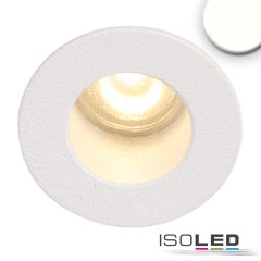   LED süllyesztett szpot, miniAMP, fehér, 1W, 24V DC, semleges fehér, visszahúzott, szabályozható