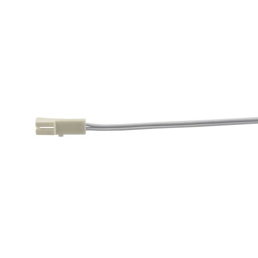 MiniAMP csatlakozó Female, 30cm, 2-pólusú, fehér, max. 3A.