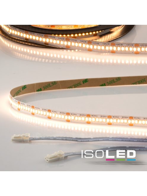 LED CRI930 MiniAMP LED szalag, 24V, 12W, 3000K, 120cm, 30cm kábel mindkét oldalán dugóval
