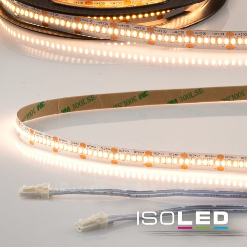 LED CRI930 MiniAMP flex. szalag, 24V, 12W, IP20, 3000K, 120cm, kétoldalas 30cm kábel + maleAMP