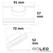 Sys-Pro SingleColor, 1 zónás asztali távirányító, fekete