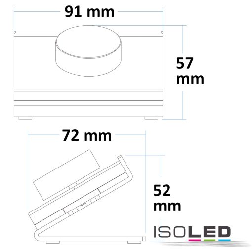Sys-Pro SingleColor, 1 zónás asztali távirányító, fekete