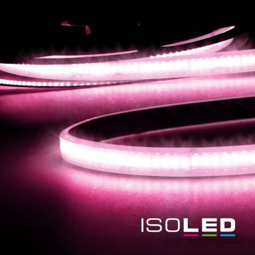 LED AQUA CRI9P Lineáris 48V flexibilis szalag, 8W, IP68, rózsaszín, 5 méter, 240 LED/m