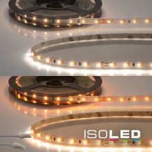 LED CRI919/940 MiniAMP flex. szalag, 24V, 10W, IP20, fehér színu, 500cm, kétoldalas kábel + maleAMP, 126 LED/m