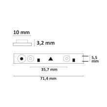 LED HEQ840 flexibilis szalag Lencse 160°, 24V, 17W, IP20, semleges fehér, 28 LED/m