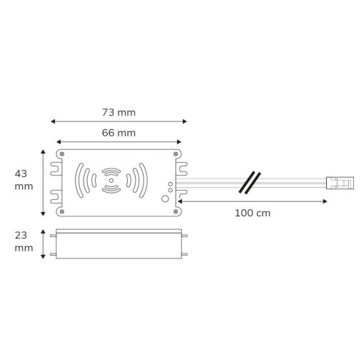 Sys-Pro rádiófrekvenciás HF mozgásérzékelo, MiniAMP, 9-24V