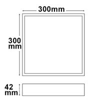 LED mennyezeti lámpatest PRO fehér, 30W, 300x300mm, ColorSwitch 2700|3000|4000K, dimmelheto