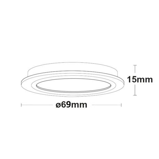 MiniAMP LED bútor szpot, ezüst, 4W, 60 °, 12V DC, meleg fehér 3000K, dimmelheto