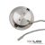   MiniAMP LED bútor szpot, ezüst, 4W, 60 °, 24 V DC meleg fehér 3000K, dimmelheto