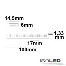 LED AQUA RGB+WW+KW flexibilis szalag, 24V, 20W, IP68, 5in1 chip, 60 LED/m