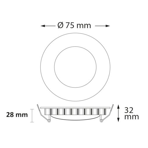 LED LUNA MiniAMP 4W lámpa, indirekt fény, 24 V DC, fehér semleges fehér 4000K, dimmelheto