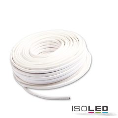   Kábel, 2-pólusú 0,75mm2 H03VVH2-F PVC burkolat fehér, VDE halogénmentes, AWG18, 1 tekercs = 25m