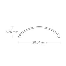 Fedél COVER49 opál/szaténnal felszerelt  H:200 cm CORNER10 SLIM profilhoz