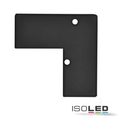   EC93 alumínium fekete RAL 9005  végfedél profil HIDE ANGLE-hez, csavarokkal 