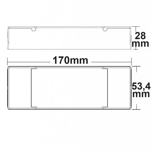 DALI Push-Dim PWM dimmer, DT8 univerzális, 4 csatornás, 12-36 V 4x5A, 48V 4x3A