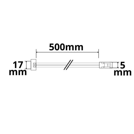MiniAMP férfi csatlakozó mr16/GU5.3 aljzathoz (max. 3A), 50cm