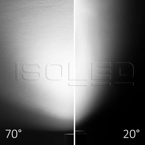 3 fázisú reflektor sínrendszeren  teljes spektrumú fókuszálható, 42W, 20°-70°, fehér matt, 4000K