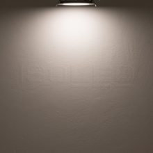 LED mélysugárzó, 9 W, ultra lapos, kerek, ezüst, semleges fehér, dimmelheto