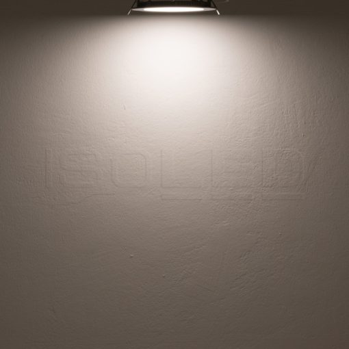 LED mélysugárzó, 9 W, ultra lapos, kerek, ezüst, semleges fehér, dimmelheto