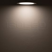 LED mélysugárzó, 18 W, ultra lapos, kerek, ezüst, semleges fehér