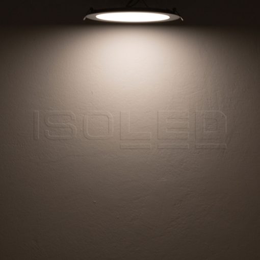 LED mélysugárzó, 18 W, ultra lapos, kerek, ezüst, semleges fehér