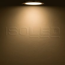 LED mélysugárzó, 12W, kerek, ultra lapos, ezüst, meleg fehér, dimmelheto