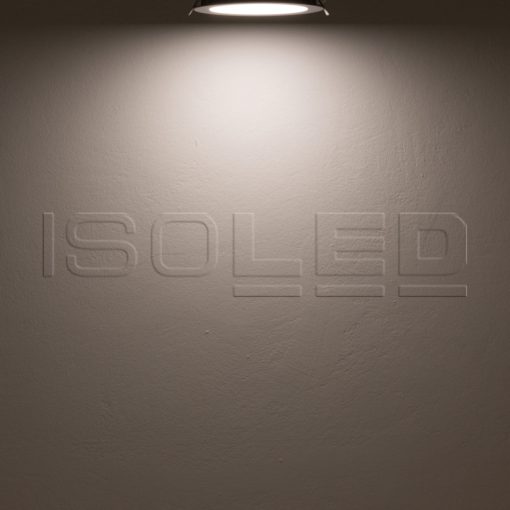 LED mélysugárzó, 12W, kerek, ultra lapos, ezüst, semleges fehér, dimmelheto