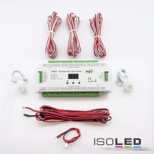 Lépcsoeffektus PWM Dimmer 5-24V DC, 32x1A + SPI kimenet, 2 PIR érzékelo + 2 Push-Tast bemenet