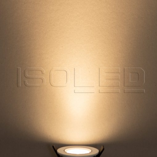 LED süllyesztett lámpa Slim68 MiniAMP alumínium csiszolt, kerek 8W, 24V DC, meleg fehér, dimmelheto