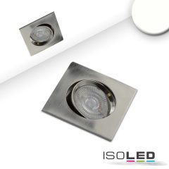   LED süllyesztett lámpa Slim68 szálcsiszolt alumínium, szögletes, 9W, semleges fehér, dimmelheto