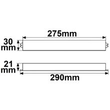 LED PWM transzformátor 24V/DC, 0-60W, vékony, Push/Dali-2 dimmelheto, IP67, SELV