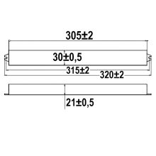 LED PWM transzformátor 24V/DC, 0-100W, vékony, Push/Dali-2 dimmelheto, IP67, SELV
