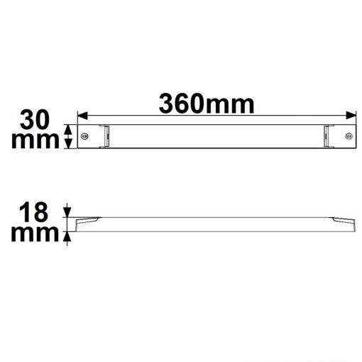 LED PWM transzformátor 24V/DC, 0-150W, vékony, Push/Dali-2 dimmelheto, SELV