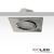   LED süllyesztett lámpa Sunset Slim68 Alu, szögletes, 9W, 1800-2800K, dim-to-warm