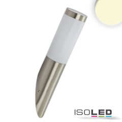   Fali lámpa rozsdamentes acél, IP44, meleg fehér, E27 LED izzó 9W-os izzóval együtt