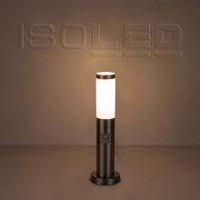 Poller lámpa 450 rozsdamentes acél, IP44, melegfehér, E27 LED izzóval 9W