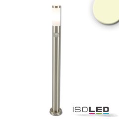   Poller lámpa 1100 rozsdamentes acél, IP44, PIR mozgásérzékelovel, meleg fehér, E27 LED izzóval 9W