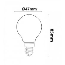 E14 LED Illu lámpa, 4W, világos, meleg fehér, 3 darabos csomagban