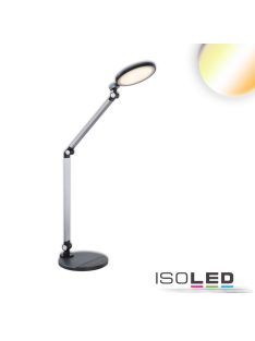   Asztali lámpa fém 10W ezüst, Colorswitch 3000-4300-6000, Touchdimmer